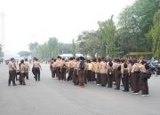 Antusiasme Pelajar Sambut Kunjungan Presiden RI dan Presiden Mesir di Monas, Polres Metro Jakarta Pusat Pastikan Situasi Kondusif