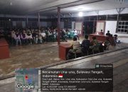 Bhabinkamtibmas Polsek Una Una Hadiri Sosialisasi Narkoba dan HIV/AIDS di Wakai