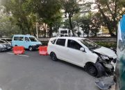 Respons Cepat Layanan 110, Polsek Metro Gambir Tangani Kecelakaan di Jalan Abdul Muis