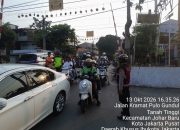 Sasar Titik Strategis, Polsek Johar Baru Gelar Pengaturan Lalu Lintas Antisipasi Kemacetan dan Kejahatan 3C