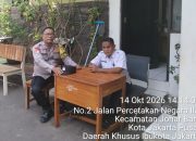 Perkuat Pembinaan Pelajar, Bhabinkamtibmas Johar Baru Koordinasi dengan SMK Negeri 14