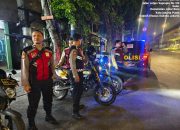 Ciptakan Wilayah Aman dan Kondusif, Polsek Johar Baru Gelar Strong Point Dini Hari di TL Galur