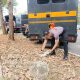 Polres Metro Jakarta Pusat Bersihkan Area Depan Mako, Wujudkan Lingkungan yang Bersih dan Nyaman