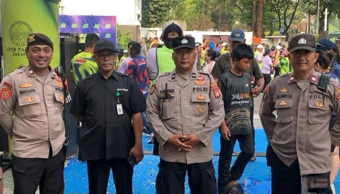 Polsek Metro Menteng Kawal Paulus Fun Run, 300 Pelari Ikuti Kegiatan Dengan Aman dan Kondusif