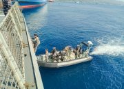Perkokoh Diplomasi Maritim, KRI SIM-367 Berlatih Bersama Tiga Kapal Perang Australia