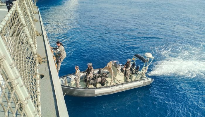 Perkokoh Diplomasi Maritim, KRI SIM-367 Berlatih Bersama Tiga Kapal Perang Australia
