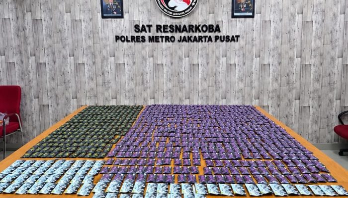 Polres Metro Jakarta Pusat Ungkap Peredaran 858 Catridge Diduga Mengandung Etomidate
