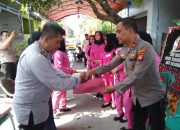 Polsek Senen Takziah ke Rumah Duka Istri Anggota Reskrim di Karawang
