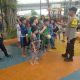 Ruang Bermain Kembali Tertata, Bhabinkamtibmas Galur Ajak Anak-Anak Jaga Kerukunan dan Fasilitas Taman