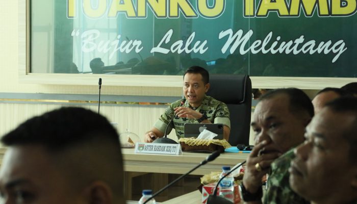 Perkuat Pertahanan Negara, Kodam XIX/Tuanku Tambusai Gelar Sosialisasi Penyusunan RRWP 2026
