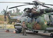 Crew Baru Caracal Satgas Udara Lanud RSN Lakukan Orientasi Wilayah Karhutla